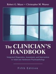 Cover of: The Clinician's Handbook: Integrated Diagnostics, Assessment, and Intervention in Adult and Adolescent Psychopathology