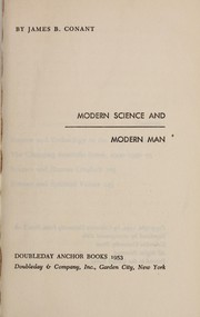 Cover of: Modern science and modern man.