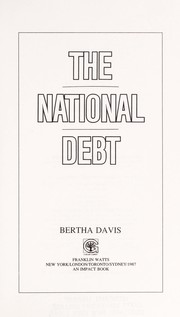 Cover of: The national debt