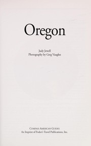 Oregon by Judy Jewell, Fodor's, Judy Jewell