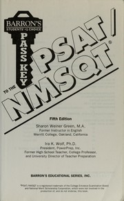 Cover of: Pass Key to the PSAT/NMSQT (Barron's Pass Key to the Psat/Nmsqt)