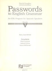 Cover of: Passwords to English Grammar/Book 3