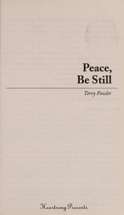 Cover of: Peace be still
