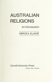 Australian religions by Mircea Eliade