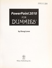 PowerPoint 2010 for dummies by Doug Lowe