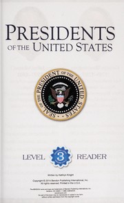 Cover of: Presidents of the United States