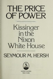 The price of power by Hersh, Seymour M.
