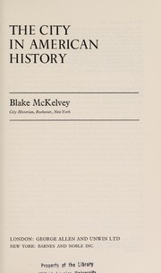 Cover of: The city in American history.
