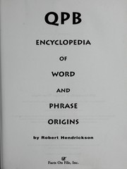 Cover of: QPB Encyclopedia of Word & Phrase Origins by 