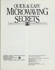 Cover of: Quick and Easy Microwaving Secrets