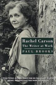 Cover of: Rachel Carson: The Writer at Work