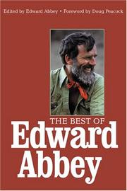 Cover of: The best of Edward Abbey