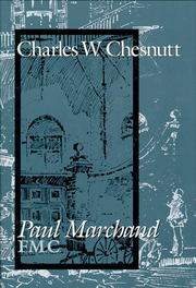 Cover of: Paul Marchand, F.M.C. by Charles Waddell Chesnutt
