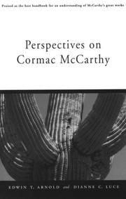 Cover of: Perspectives on Cormac McCarthy by edited by Edwin T.Arnold and Dianne C. Luce.
