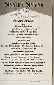 Cover of: Sinatra singing