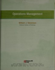 Cover of: Operations management