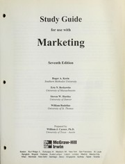 Cover of: Study Guide to Accompany Marketing 7th