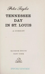 Cover of: Tennessee Day in St. Louis: a comedy.