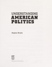 Cover of: Understanding American politics
