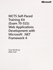 Cover of: MCTS self-paced training kit (exam 70-515): web applications development with Microsoft .Net framework 4