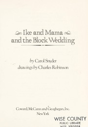 Cover of: Ike and Mama and the block wedding