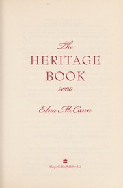 Cover of: The Canadian Heritage Book