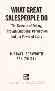 Cover of: What great salespeople do