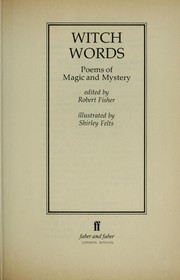 Cover of: Witch Words: Poems of Magic and Mystery