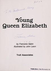 Cover of: Young Queen Elizabeth by Francene Sabin