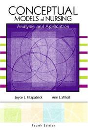 Cover of: Conceptual Models of Nursing: Analysis and Application (4th Edition)