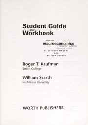 Cover of: Macroeconomics: Canadian Edition Study Guide and Workbook