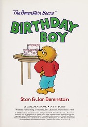 Cover of: The Berenstain Bears' birthday boy
