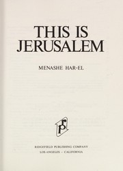 Cover of: This is Jerusalem