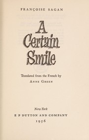 Cover of: A certain smile: a novel