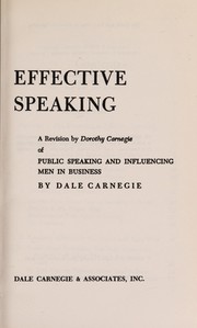 Cover of: The quick & easy way to effective speaking by Dale Carnegie