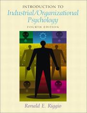 Cover of: Introduction to Industrial/Organizational Psychology (4th Edition)