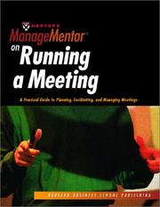 Cover of: Harvard ManageMentor on Running a Meeting (Harvard ManageMentor)