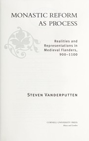 Monastic reform as process by Steven Vanderputten