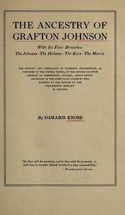 The ancestry of Grafton Johnson by Damaris Knobe