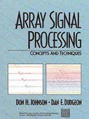 Array signal processing : concepts and techniques