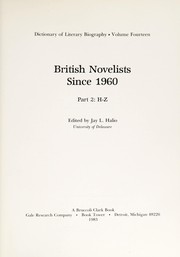 Cover of: British novelists since 1960 by edited by Jay L. Halio.