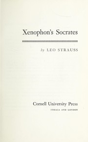 Cover of: Xenophon's Socrates