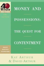 Cover of: Money and possessions: the quest for contentment