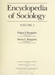 Cover of: Encyclopedia of sociology
