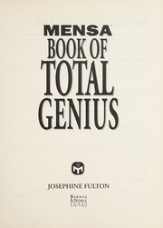 Cover of: Mensa Book of Total Genius