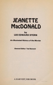 Cover of: Jeanette MacDonald
