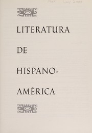 Cover of: Literatura de Hispanoamérica