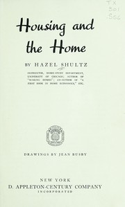 Cover of: Housing and the home