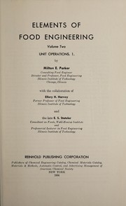 Cover of: Elements of food engineering