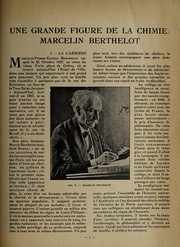 Une grande figure de la chimie: Marcelin Berthelot by M. Berthelot